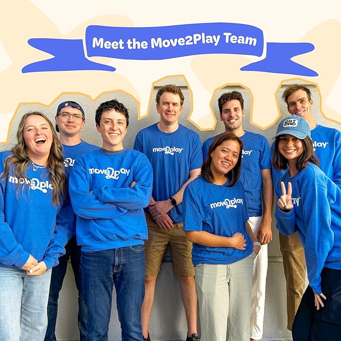 Move2Play, Karaoke Machine for Kids | Includes 20+ Kid Songs | 2 Microphones | Connect with Bluetooth | 3, 4, 5, 6, 7+ Year Old Gift | Toy for Girls, Boys, & Toddler | Birthday Present