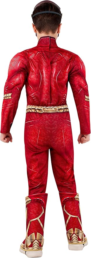 Rubie's Boy's DC: The Flash Movie Deluxe Costume Jumpsuit and Mask