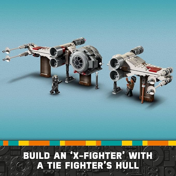 LEGO Star Wars TIE Fighter & X-Wing Mash-Up Building Set - Star Wars Toys for Boys & Girls, Ages 9+ - Imaginative, Creative Play - Use for Display or Pretend Play - Gift for Fan's Birthday - 75393