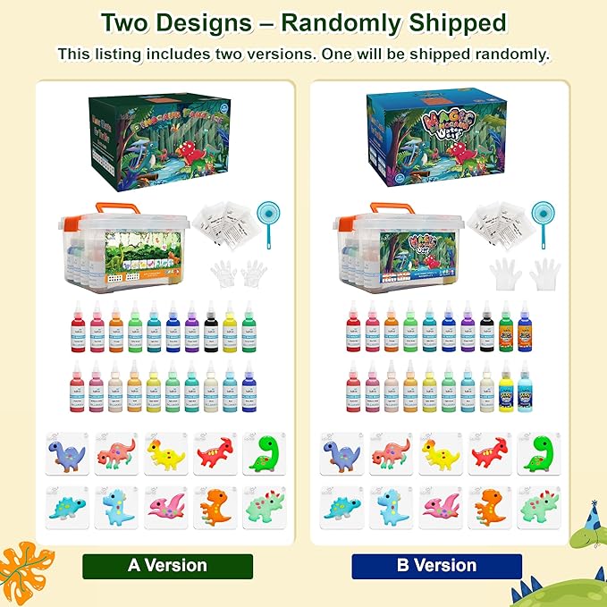 Kiditos Dinosaur Magic Water Elf Toy Kit,Aqua Fairy Water Gel Kit-20 Magic Gels&10 Molds-Make Your Own Water Pets&Squishy Toys–Fun Summer DIY Craft Kit,Birthday Gifts&Party Favors for Kids Ages 3+