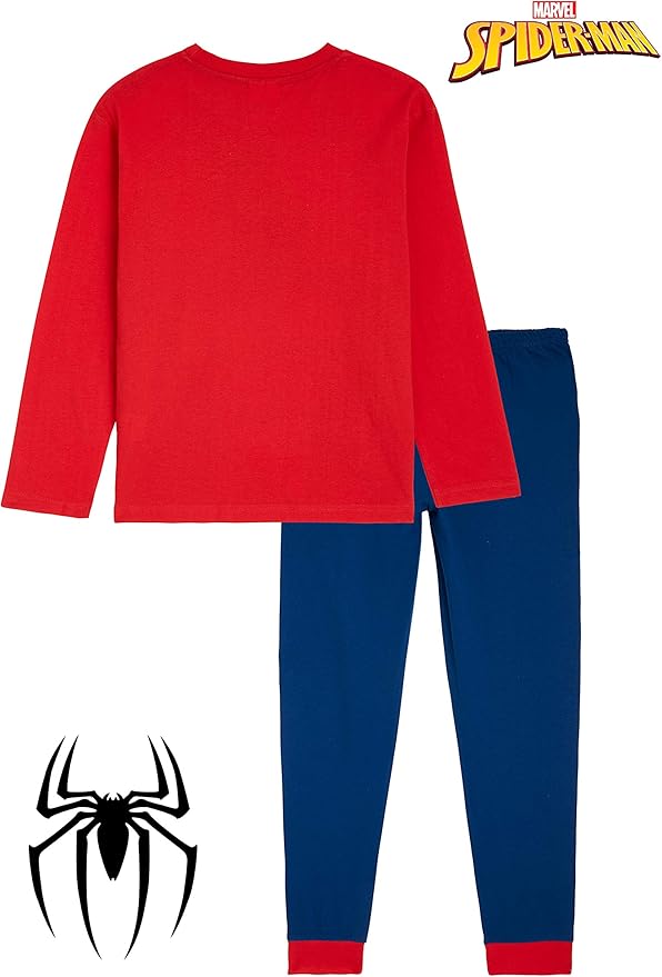Marvel Spiderman Pajamas for Boys Teens Long PJs Set Lounge Set Comfy Sleepwear