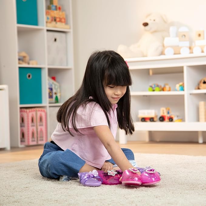 Melissa & Doug Role Play Collection, Step in Style! (Set of 4 Pairs, Frustration-Free Packaging), Multi-colored, Standard