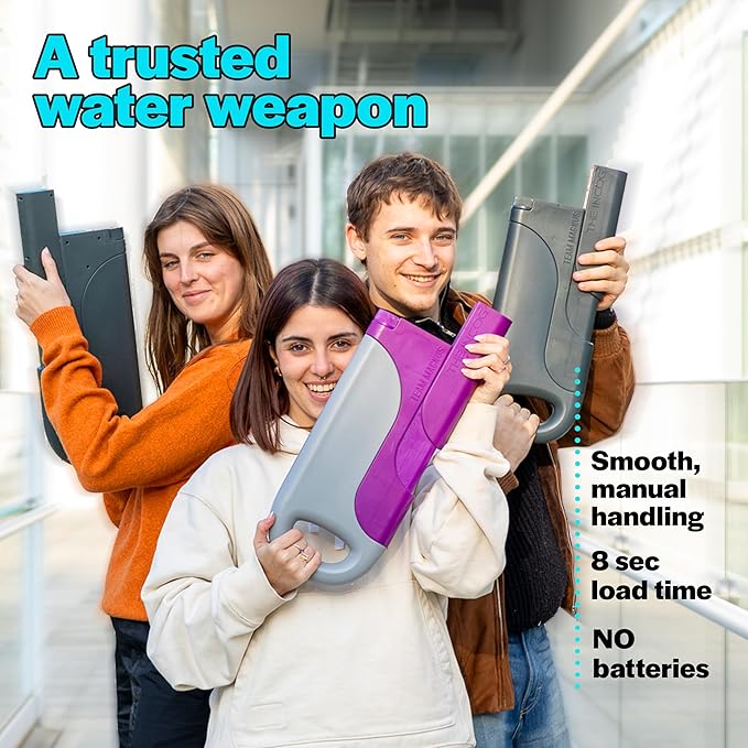 Incog Water Gun: Stealth Water Soaker with Long Range 32' Water Jet and Big 1200 CC Tank - Powerful, Stylish Water Guns in 4 Colors