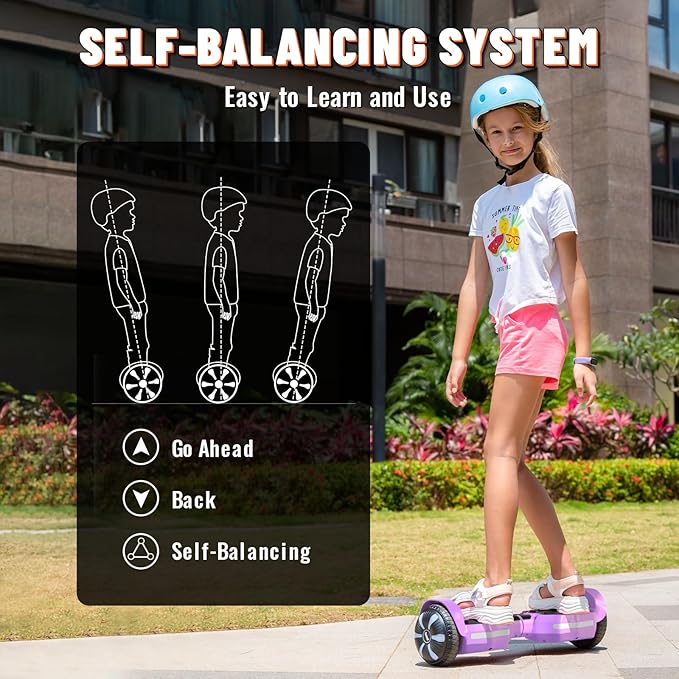 Scooter, Bluetooth Speakers and LED Light-Up Wheels, APP Control, Dual 250W Motors, 8.5 mph Max Speed & 8.5 Miles Max Range, Gifts for Kids Adults Girls Boys