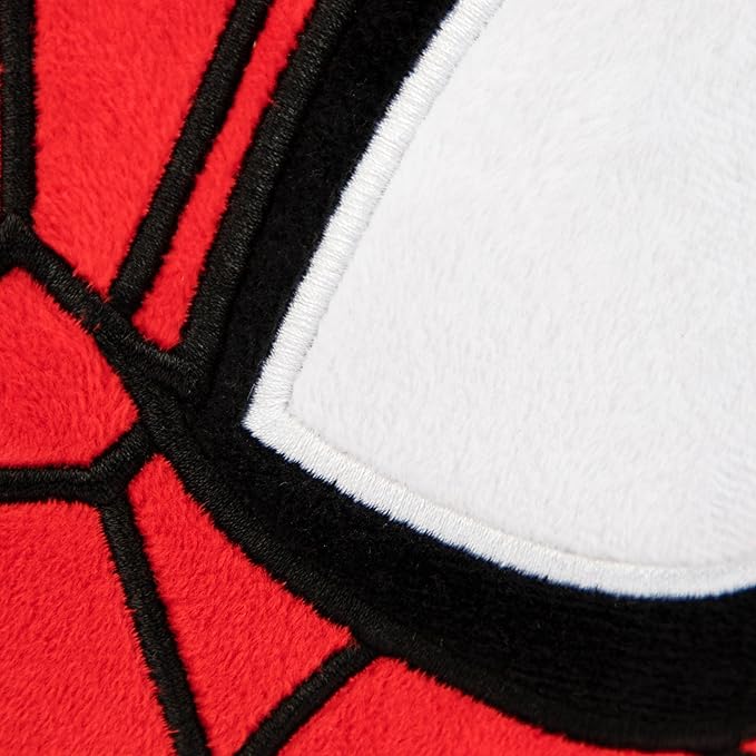 Jay Franco Marvel Spiderman Shaped Decorative Pillow - Kids Super Soft Throw Plush Pillow - Measures 15 Inches (Official Marvel Product)