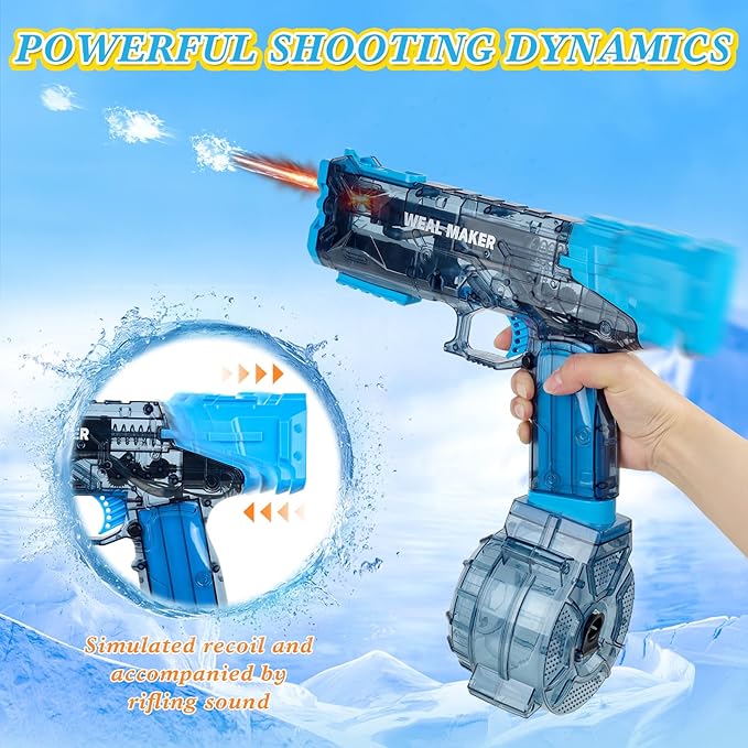 Water Guns for Adults, 2PCS Strongest Shooter Water Pistol Automatic Electric Water Gun High Pressure Powerful Water Squirt Gun, 26FT Long Range Water Gun Pistol Watergun Toy for Summer