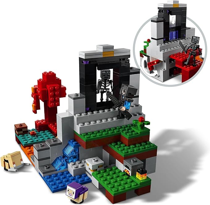 Lego Minecraft Devastated Portal 21172