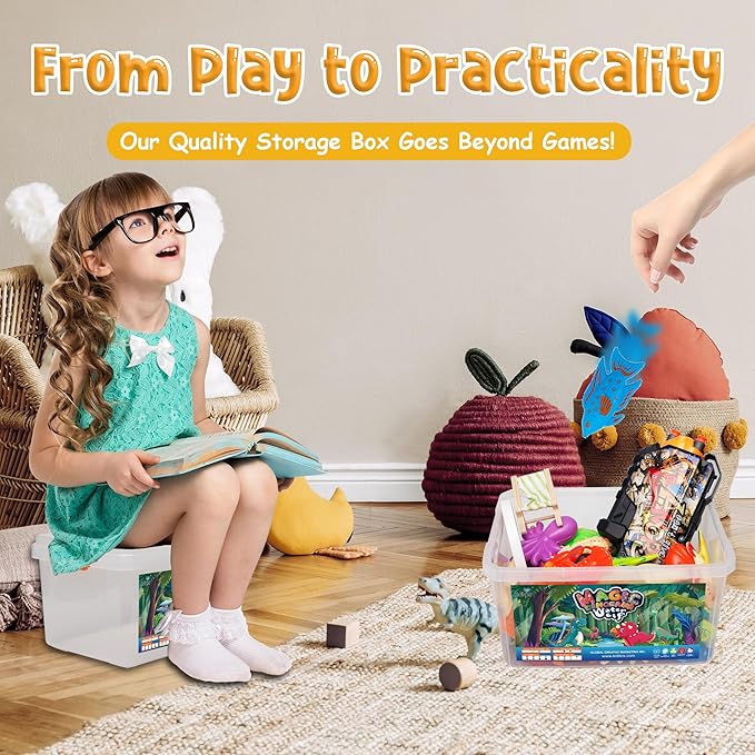 Kiditos Dinosaur Magic Water Elf Toy Kit,Aqua Fairy Water Gel Kit-20 Magic Gels&10 Molds-Make Your Own Water Pets&Squishy Toys–Fun Summer DIY Craft Kit,Birthday Gifts&Party Favors for Kids Ages 3+