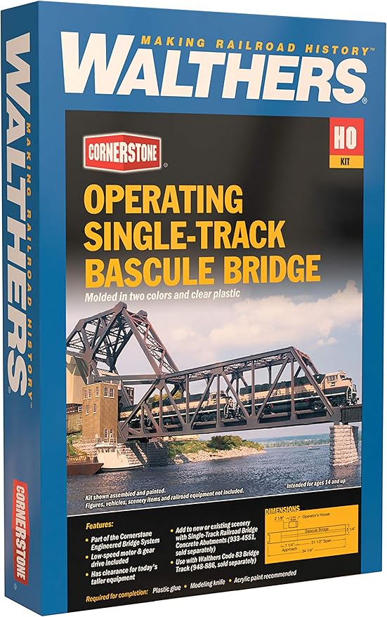 Walthers SceneMaster Bascule Bridge Kit Collectable Train