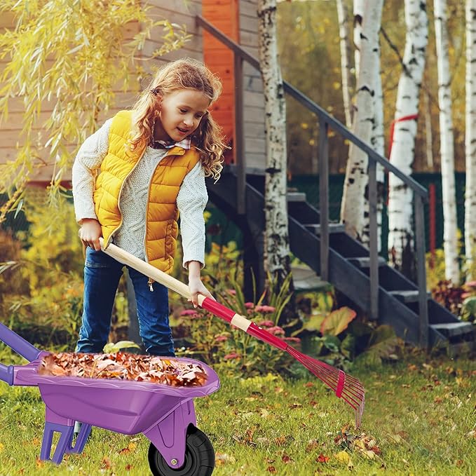 Kids Gardening Tools Outdoor Toys Set Backyard Play with Wheelbarrow Educational STEM Learning Pretend Toys Outdoor Indoor for Toddlers Kids Boys Girls