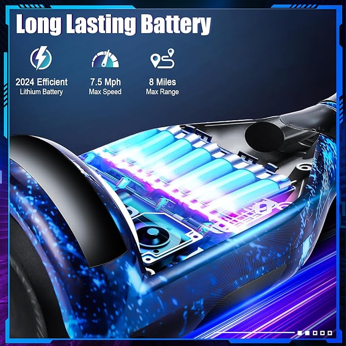 Self Balancing Scooters with Bluetooth & Corlorful LED Lights, Gifts for Kids & Adults & Girls & Boys, for All Ages