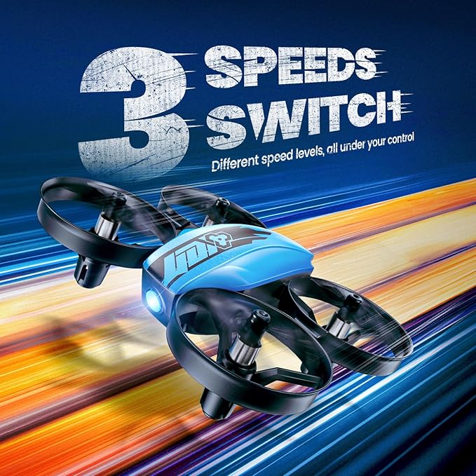 V995 Mini Drones for Kids 8-12 and Beginners,Indoor RC Quadcopter,Small Helicopter Plane with 3D Flips,360ยฐ Rotation,Circle Fly,Auto Hover,Headless Mode and 3 Batteries,Gift for Boys and Girls