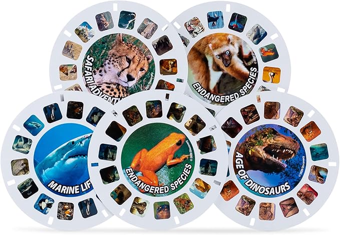 View Master Classic with Discovery Kids Reels - Metallic Viewfinder with 5 Reels Included - STEM, Retro, Nature Learning Toy for Kids and Adults, Toddlers, Ages 3+