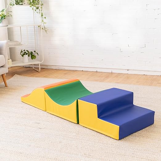ECR4Kids SoftZone Traversing Trio Climber, Beginner Playset, Assorted, 3-Piece