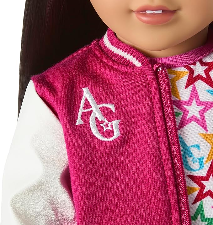 American Girl, Truly Me 18-inch Doll #124 with Brown Eyes, Straight Black-Brown Hair, Light-to-Medium Skin, Ages 6+