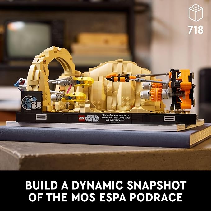 LEGO Star Wars: The Phantom Menace Mos ESPA Podrace Diorama, Build and Display Model for Adults, Star Wars Fan Gift with Anakin Skywalker's Podracer, 75380