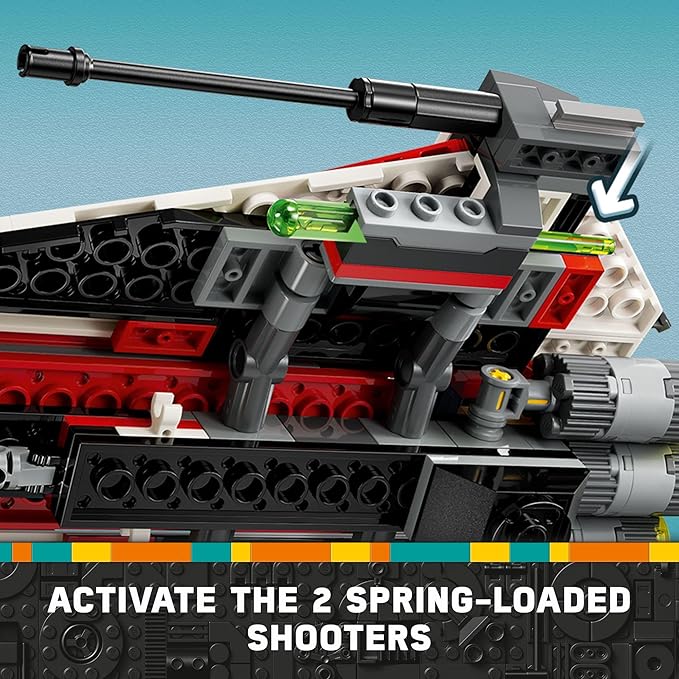 LEGO Star Wars Jedi Bob’s Starfighter Buildable Toy Vehicle, Brick Built Star Wars Starship with Jedi Bob Minifigure, Birthday Gift Idea for Boys, Girls or Any Fan Ages 8 and Up, 75388