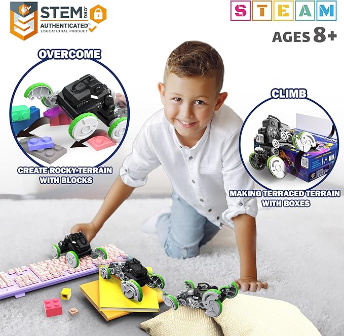 Obstacle Challenger Collins, STEM Educational Robotic Assembly Toy