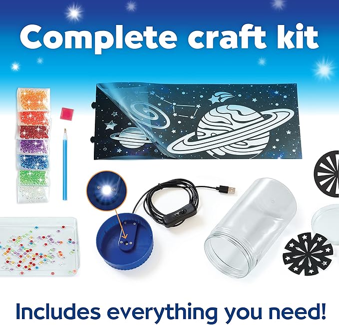 Creativity for Kids Big Gem Diamond Painting Light - Create Your Own DIY Night Light, Diamond Arts and Crafts Kit for Kids Ages 6-8+
