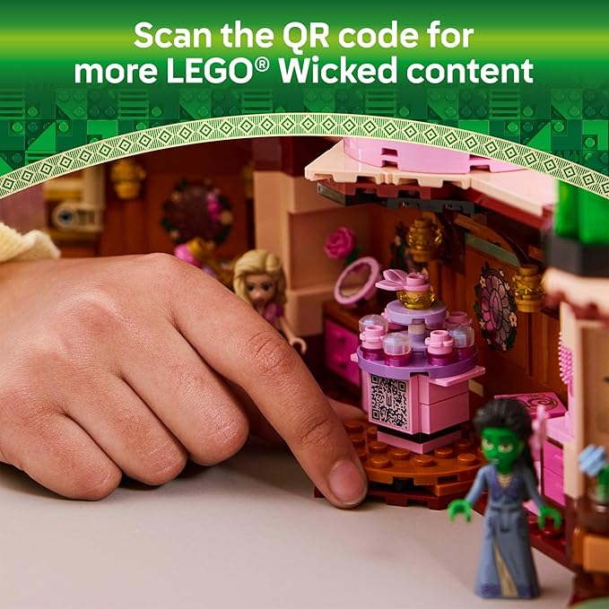 LEGO Wicked Glinda & Elphaba's Dormitory Building Toys - Wicked Toys for Girls & Boys, Age 8+ - Birthday Gift Idea - Buildable Doll House for Kids - 75683