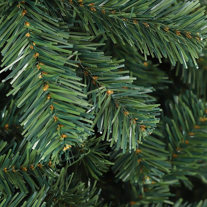 GAOMON 7.5FT Premium Spruce Artificial Holiday Christmas Tree for Home, Office, Party Decoration w/ 1,450 Branch Tips, Easy Assembly, Metal Hinges & Foldable Base