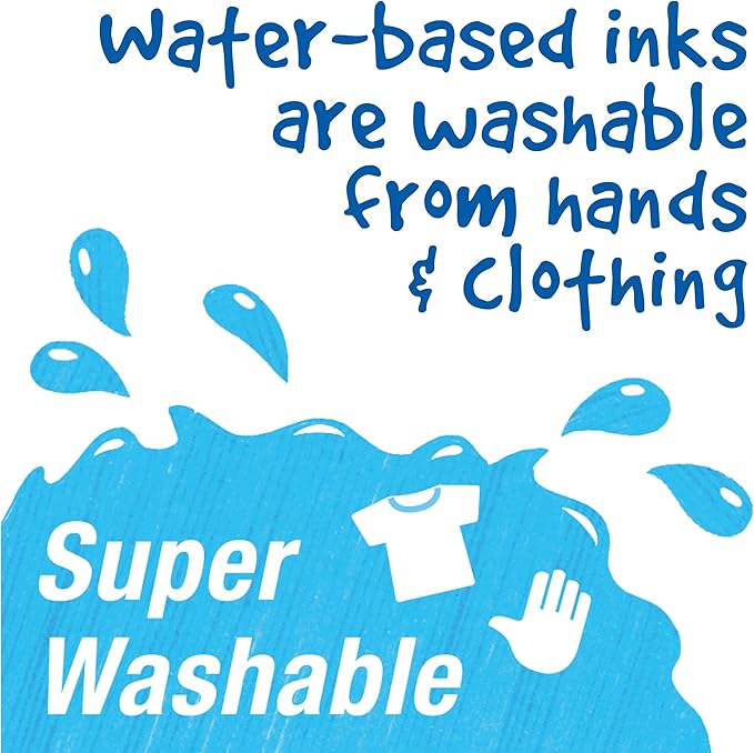 Faber-Castell Little Creatives Extra Jumbo Ultra Washable Markers for Kids - 6 Colors, Back to School Supplies, Art Supplies for Kids Toddlers, Preschool (Ages 3+)