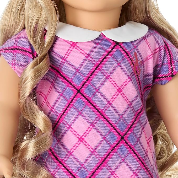 American Girl Truly Me 18-inch Doll #125 with Hazel Eyes, Curly Blonde Hair, Light Skin w/Warm Olive Undertones, for Ages 6+
