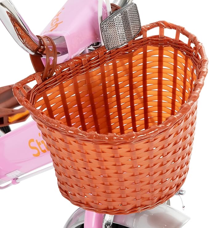 JOYSTAR Vintage Kids Bike with Training Wheels & Basket, 12 14 16 20 24 Inch Girls Bike for 2-14 Years Old, Multiple Colors
