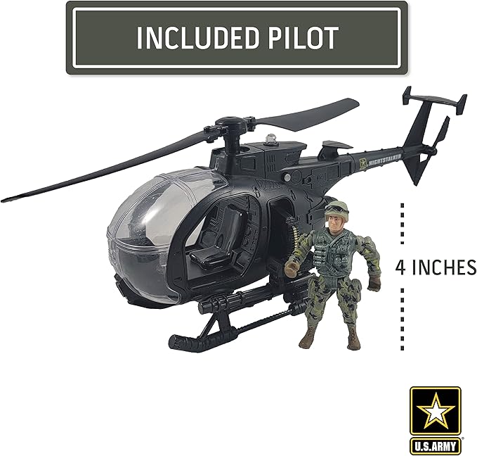 Lollipop U.S. Army Night Stalker Helicopter with Soldier Figure and Light/Sound
