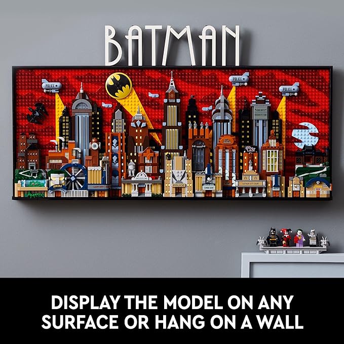 LEGO DC Batman: The Animated Series Gotham City Build and Display Adult Set with Minifigures, DC Collectible Gift for Fans of Super Hero Action and Adventure Movies, 76271