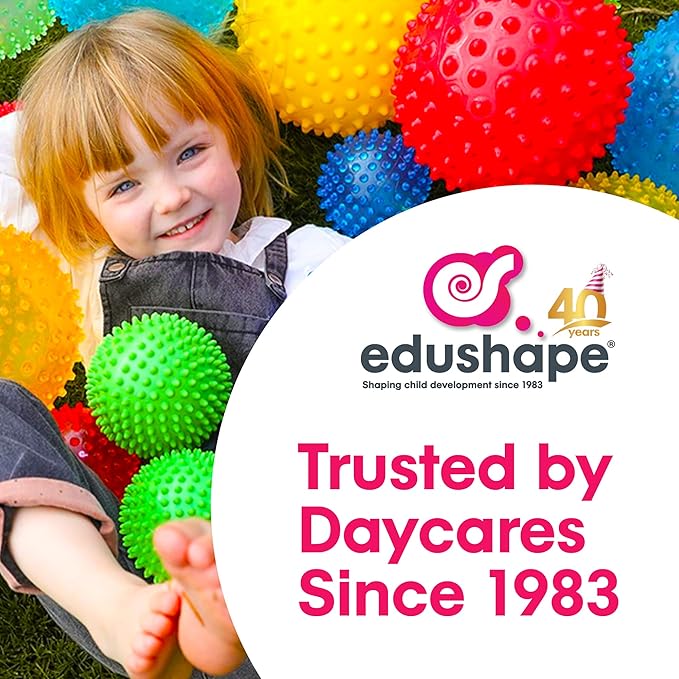 Edushape Easy Grip Soft Foam Sensory Puzzle Blocks, 18 Piece
