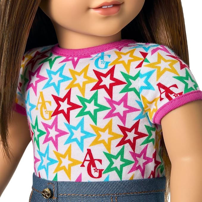 American Girl, Truly Me 18-inch Doll #107 with Brown Eyes, Straight Brown Hair, Light-to-Medium Skin, for Ages 6+