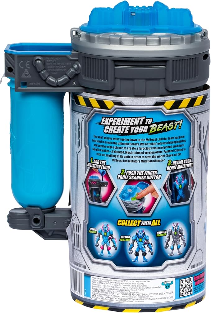 MrBeast Lab Mutators, Mutate The Ultimate Beast Mutators. Perform The Experiment, Release a MrBeast Stealth Panther Action Figure. 3 to Collect!