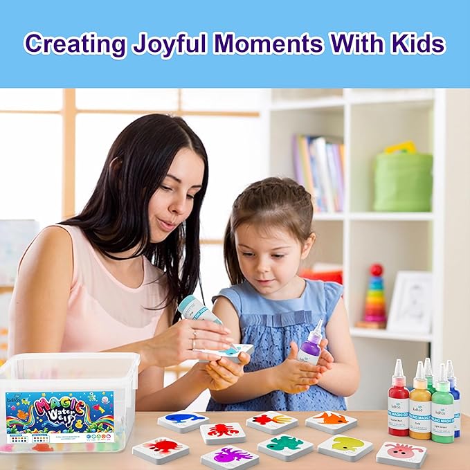 Kiditos Magic Water Elf Toy Kit, Aqua Fairy Water Gel Kit-20 Magic Gesl&10 Molds–Make Your Own Water Pets & Squishy Toys–Fun Summer DIY Craft Kit, Birthday Gifts & Party Favors for Kids Ages 3+