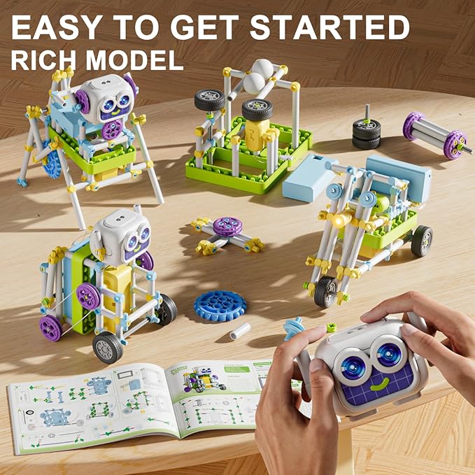 STEM Toys, SMILESSKIDDO 434 PCS Building Blocks, 36+ Robot Models Learning & Education Science Kit Toys, 5 6 7 8 9 10 11 12 Year Old Boy and Girl Gift