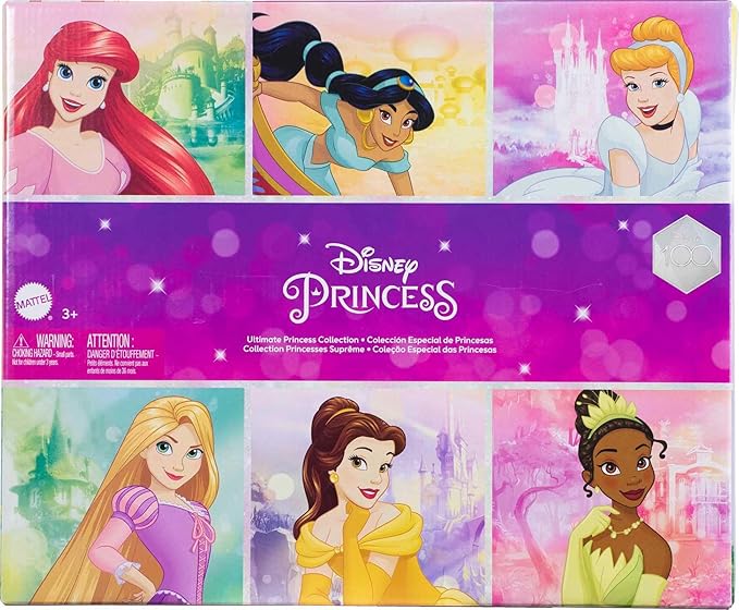 Mattel Disney Princess Toys, 13 Princess Fashion Dolls with Sparkling Clothing and Accessories, Inspired by Disney Movies, Gifts for Kids (Amazon Exclusive)