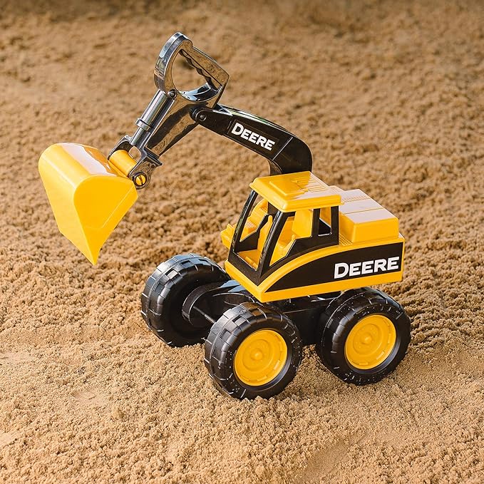John Deere Sandbox Big Scoop Excavator Toy with Tilting Dump Bed - Construction Toys - 15 Inch