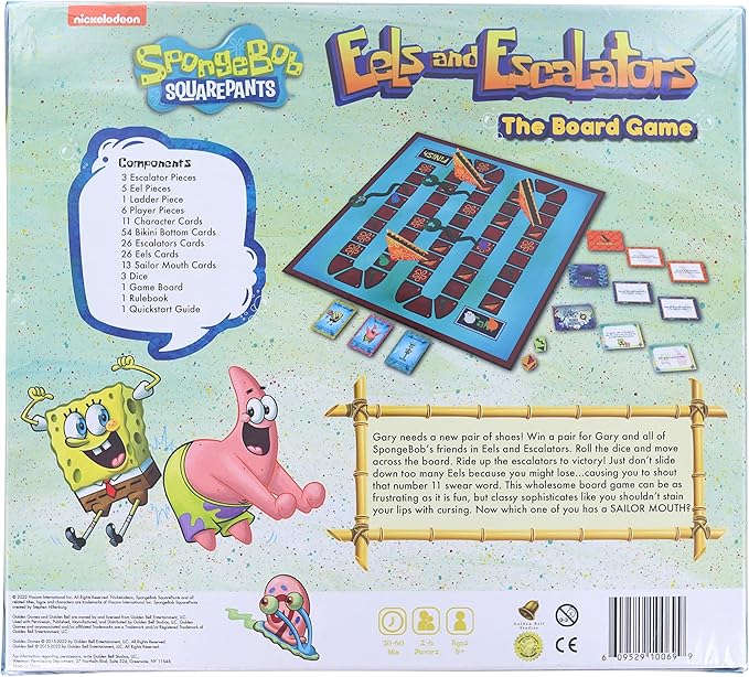 Spongebob Squarepants Eels and Escalators The Board Game Hot Topic Exclusive Multi None