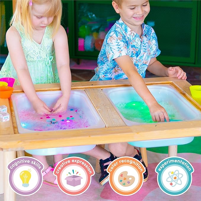 Glo Pals Water-Activated Light-Up Cubes Bundle for Sensory Play – 12 Pack (Extraordinary Earth)