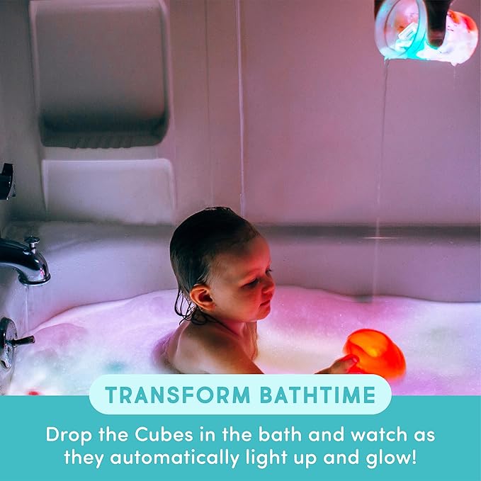 Glo Pals Water-Activated Light-Up Cubes Bundle for Sensory Play – 12 Pack (Extraordinary Earth)