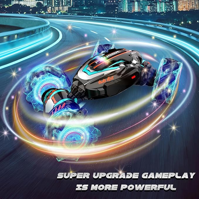 Remote Control Car, Gesture Sensing RC Stunt Car, 4 WD Transform Off Road for Rotating, 2.4Ghz Hand Controlled Remote Control Twister Cars, RC Cars for Kids Boys Girls Toy Gift Age 6 7 8 9 10 11 12 yr