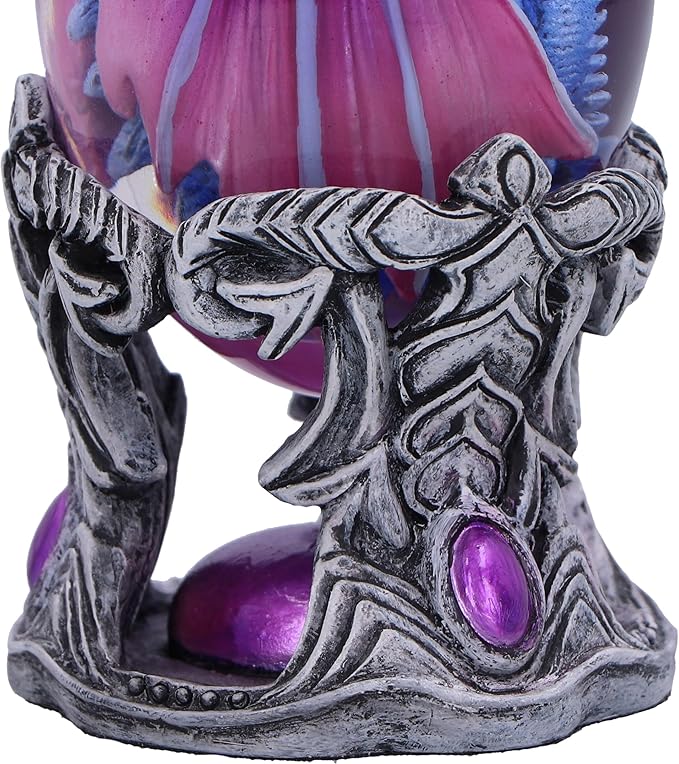 Nemesis Now Elemental Dragonlings, Glass Egg Figurine, Cast in The Finest Resin, Expertly Hand-Painted - Water