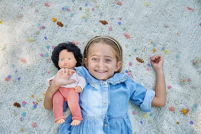 Miniland Clothes for Dolls 15'' Knitted Outfit Sweater & Trausers - ECO, Made in Spain, Quality, Role Play, Educational