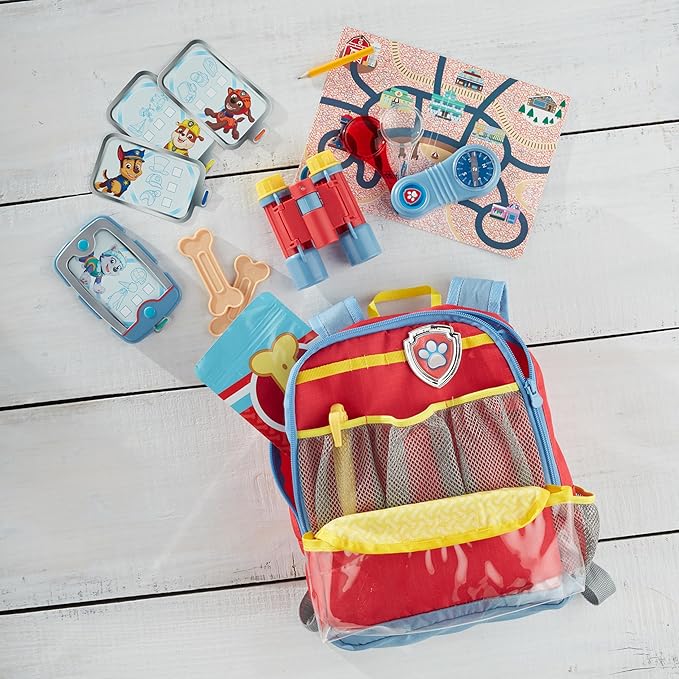 Melissa & Doug PAW Patrol Pup Pack Backpack Role Play Set (15 Pieces)
