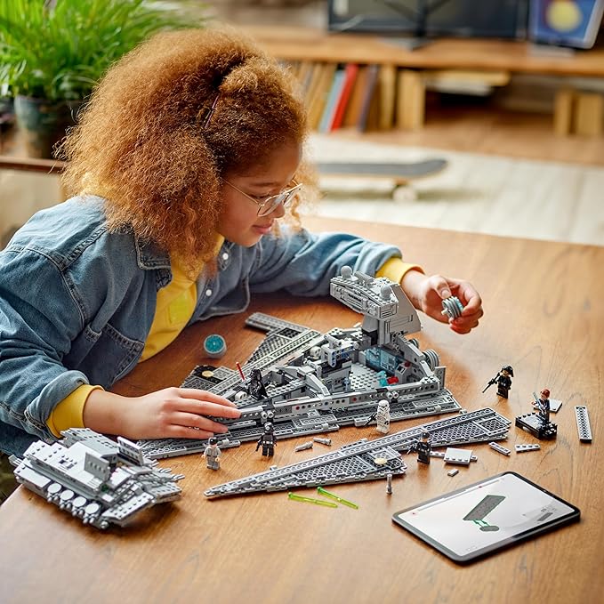 LEGO Star Wars Imperial Star Destroyer Building Toys Set - Birthday Gift Idea for Kids, Boys & Girls, Ages 10+ - Star Wars Darth Vader & 6 Minifigure Toys - 75394