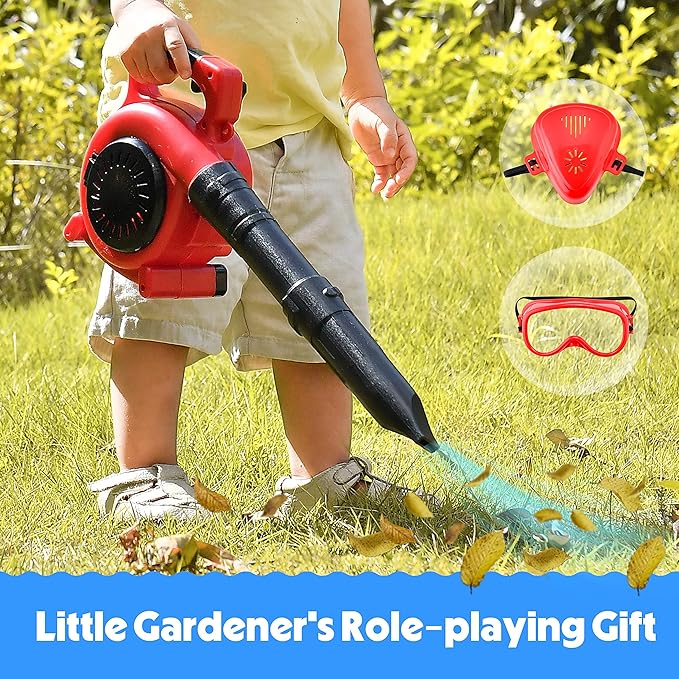 Toy Choi's Leaf Blower Toy Tool Pretend Play Series, Outside Construction Toddler Toys with Saw,Outdoor Preschool Gardening Kids Tool Set Gift for 2 3 4 5 6 Boys and Girls