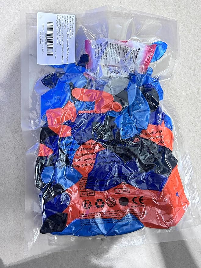 Orange Blue Black Balloons Garland Arch Kit 112 Pcs Royal Navy Blue Black Orange Latex Helium Balloon for Graduation Cartoon Baby Shower Birthday Engagement Party Decorations Supplies