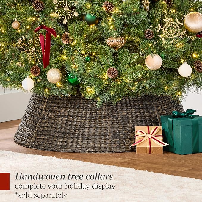 Best Choice Products 12ft Pre-Lit Scotch Pine Christmas Tree, Premium Pre-Decorated Artificial Holiday Decor w/ 3,630 Branch Tips, 2-in-1 White and Multicolor LED Lights, Cordless Setup