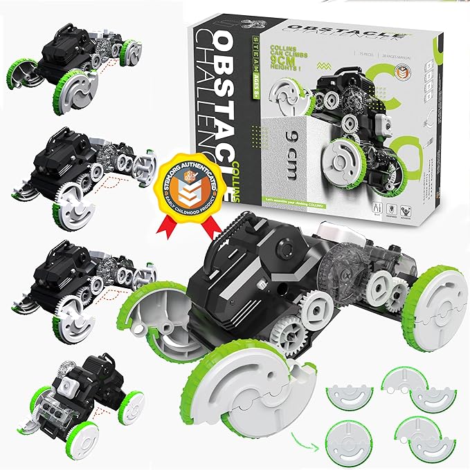 Obstacle Challenger Collins, STEM Educational Robotic Assembly Toy