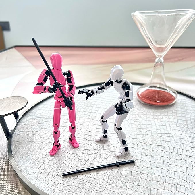 (Assembly Completed) 6 Packs Titan13 Action Figure, Dummy 13 3D Printed Action Figure Toy Gifts for Kids, Robot 13 ActionFigure Full Body Mechanical Doll Christmas Birthday Gift for Boys Girls